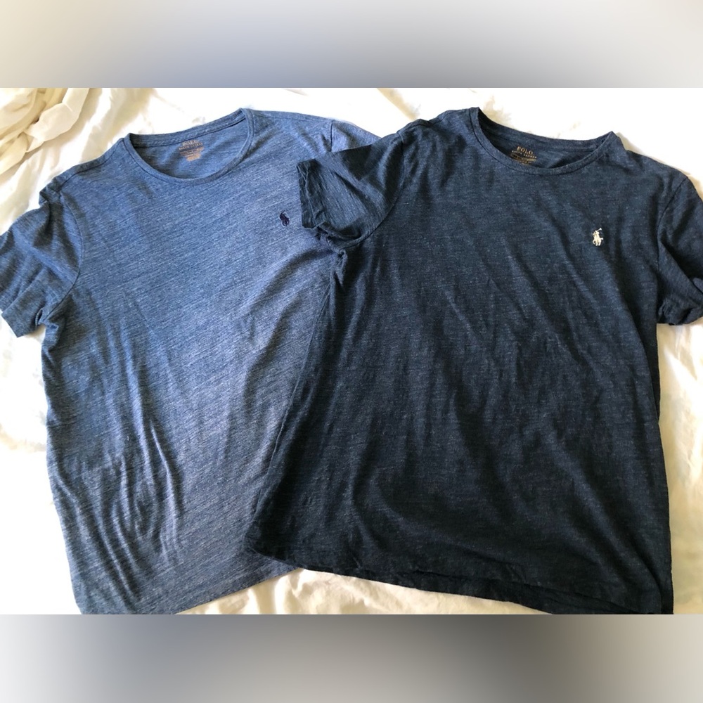 Two Polo by Ralph Lauren heather t-shirts